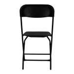 Silla plegable polipropileno negro